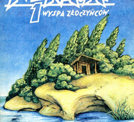 Wyspa Złoczyńców, okładka ksiażki