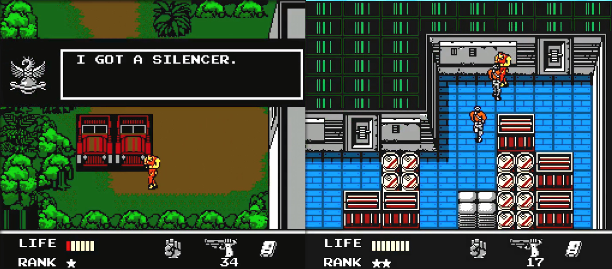 Snake's revenge grafika z gry