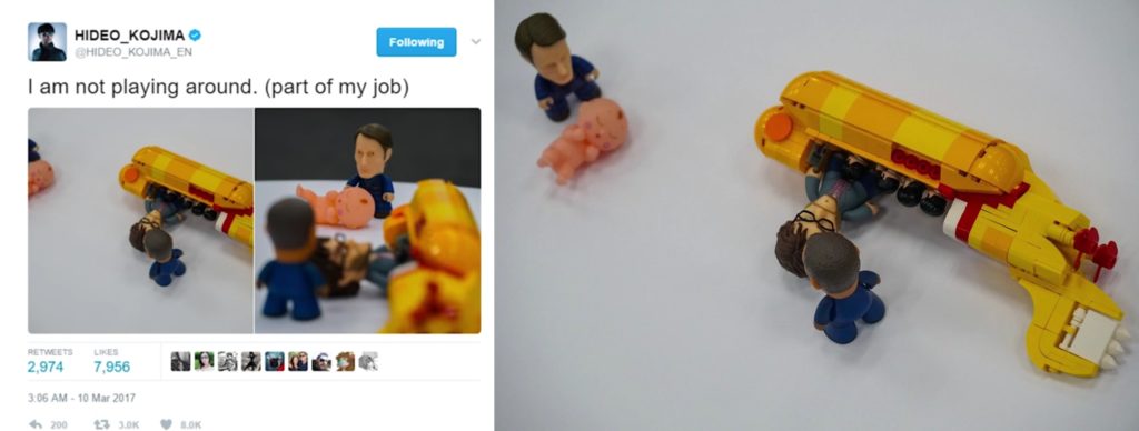 kojima Death Stranding Tweet lego