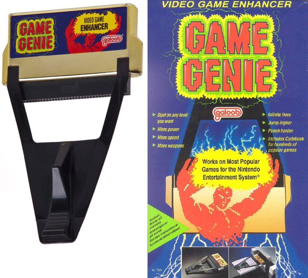 Game genie i pudełko