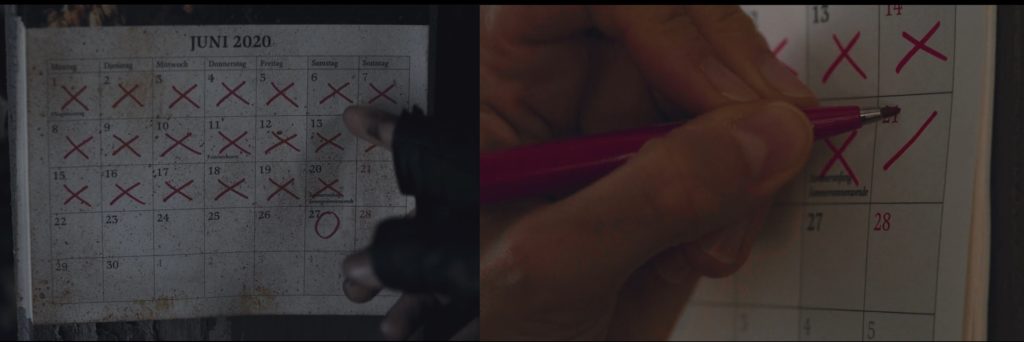 kalendarz przyszłość dark