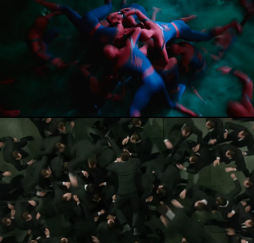 Spiderman nawiązanie Matrix