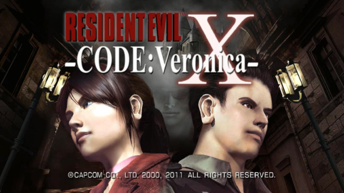 Code Veronica ekran start Code Veronica ekran start