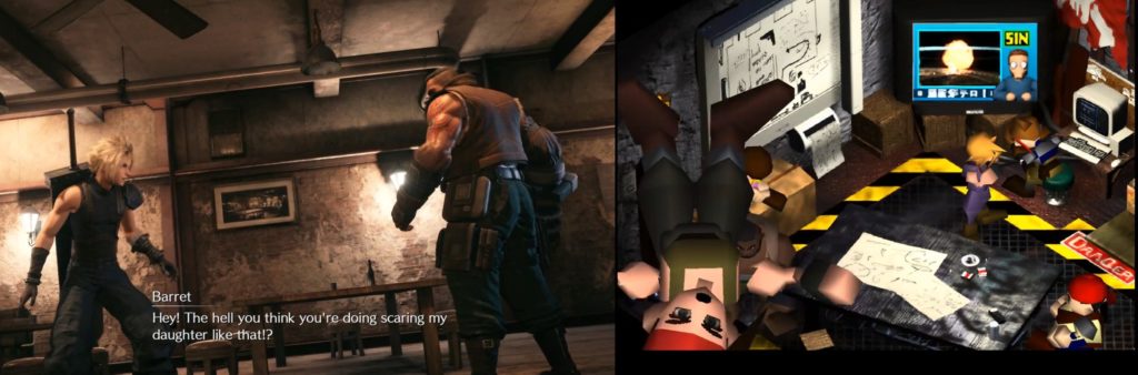 Final Fantasy 7 Barret porównanie
