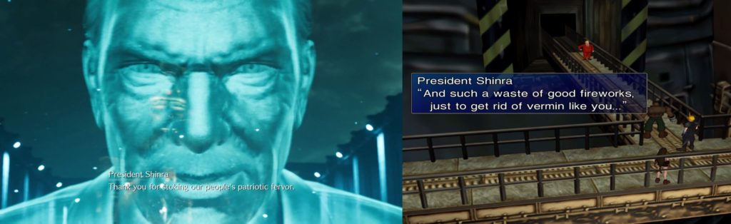 Final Fantasy 7 prezydent shinra
